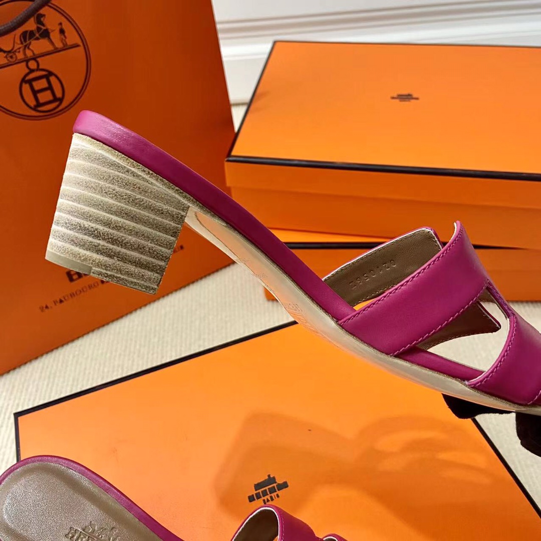 에르메스 올수공 오아시스 슬리퍼 샌들 스위프트 35